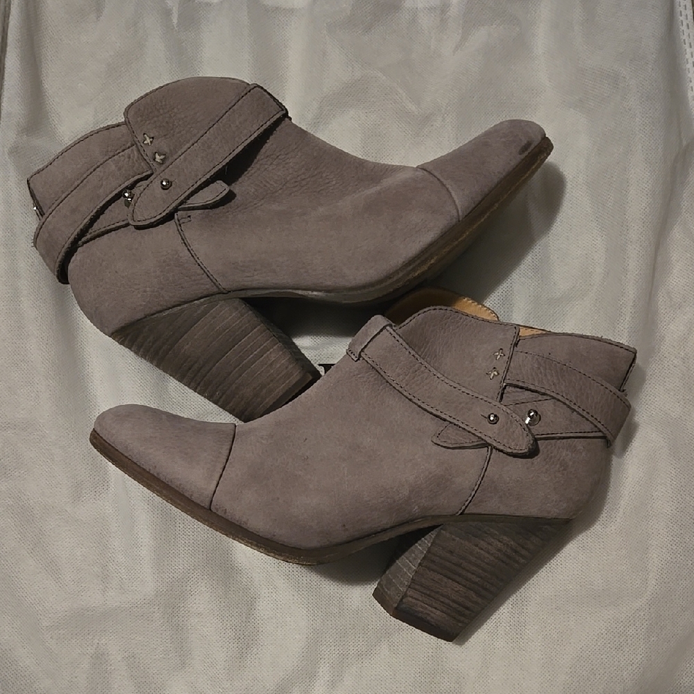 rag & bone nubuck ankle boots- grey suede- size 8.5 (EU 39) good used condition